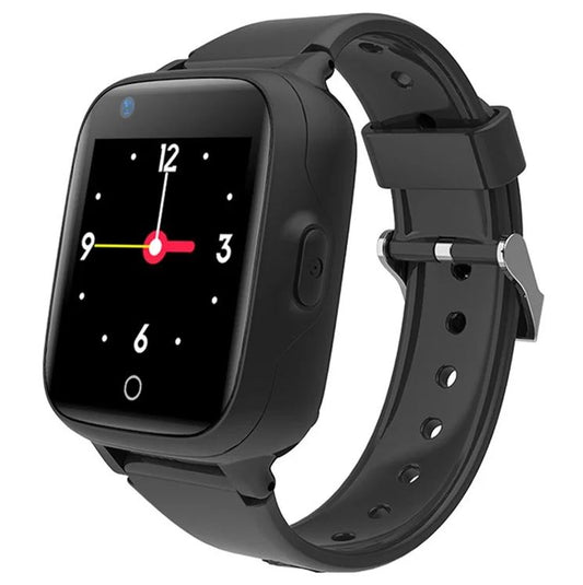 KidTrackr Black Smart Watch: Pinpoint GPS Location Tracking, Voice Calls, Video Calls, And Much More